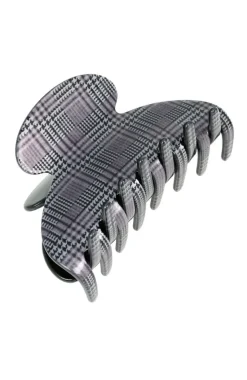 Couture Claw Clip - Plaid Black