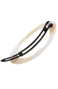 Cutout Oval Plastic Tige Boule Barrette - Classic