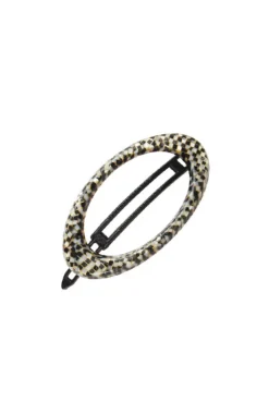 Cutout Oval Plastic Tige Boule Barrette - Classic