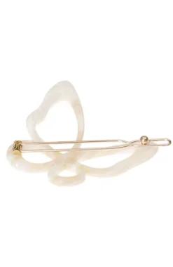 Large Cutout Butterfly Tige Boule Barrette - Classic