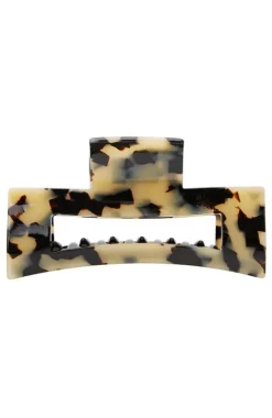 Large Cutout Rectangle Claw Clip - Classic