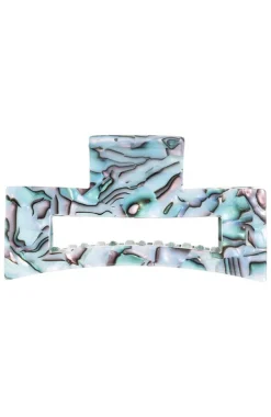 Large Cutout Rectangle Claw Clip - Classic