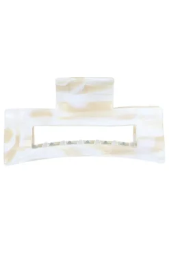 Large Cutout Rectangle Claw Clip - Classic