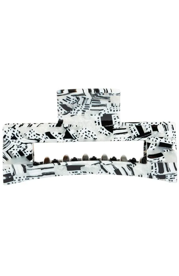 Large Cutout Rectangle Claw Clip - Hesperi