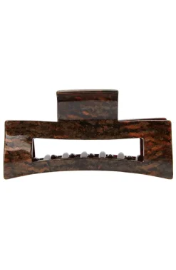 Large Cutout Rectangle Claw Clip - Classic
