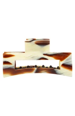 Large Cutout Rectangle Claw Clip - Classic