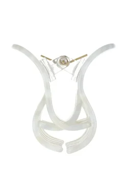 Large Double Tooth Claw Clip - Coconut Milk