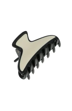Maybell Mini Claw Clip - Black & Ivory