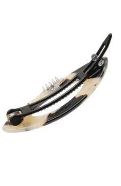 Mini Cutout Oval Plastic Tige Boule Barrette - Classic