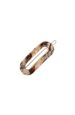 Mini Oval Tige Boule Barrette - French Classic