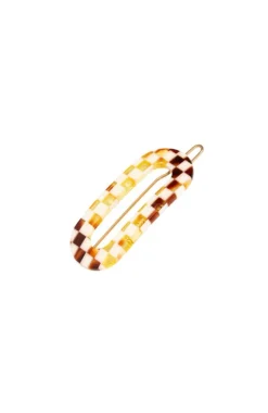 Mini Oval Tige Boule Barrette - French Classic