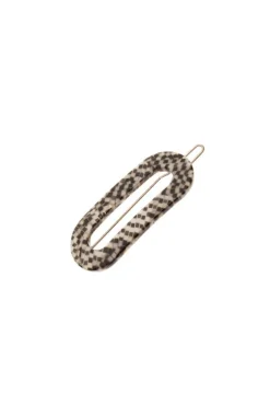 Mini Oval Tige Boule Barrette - French Classic