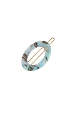 New Cutout Oval Tige Boule Barrette - Classic