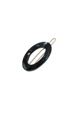 New Cutout Oval Tige Boule Barrette - Classic