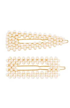 Pearl Tige Boule Barrette Set