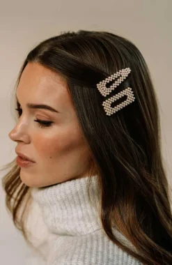 Pearl Tige Boule Barrette Set