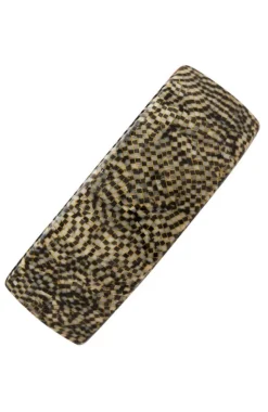 Rectangle Volume Barrette - French Classic