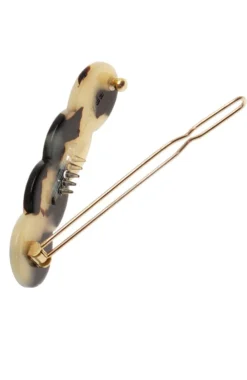 Scalloped Tige Boule Barrette - Classic