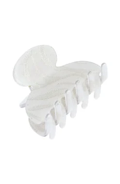 Small Couture Claw Clip - Metallic Zebra