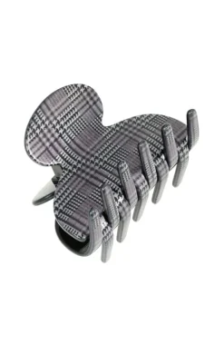 Small Couture Claw Clip - Plaid Black