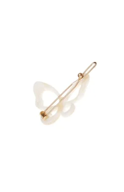 Small Cutout Butterfly Tige Boule Barrette - Classic