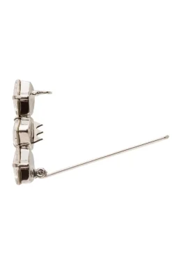 Triple Crystal Tige Boule Barrette