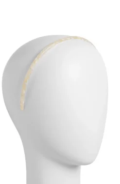 1/4" Ultracomfort Headband - Pavlova White